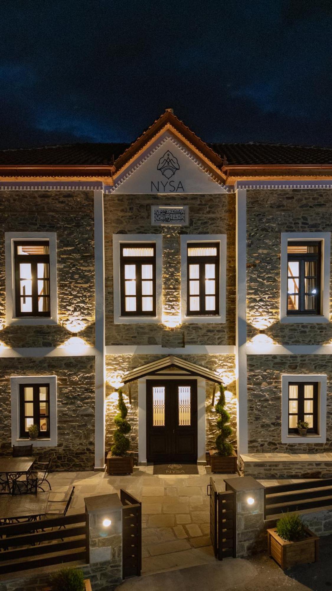 Νysa Hotel Mousthéni Exterior foto