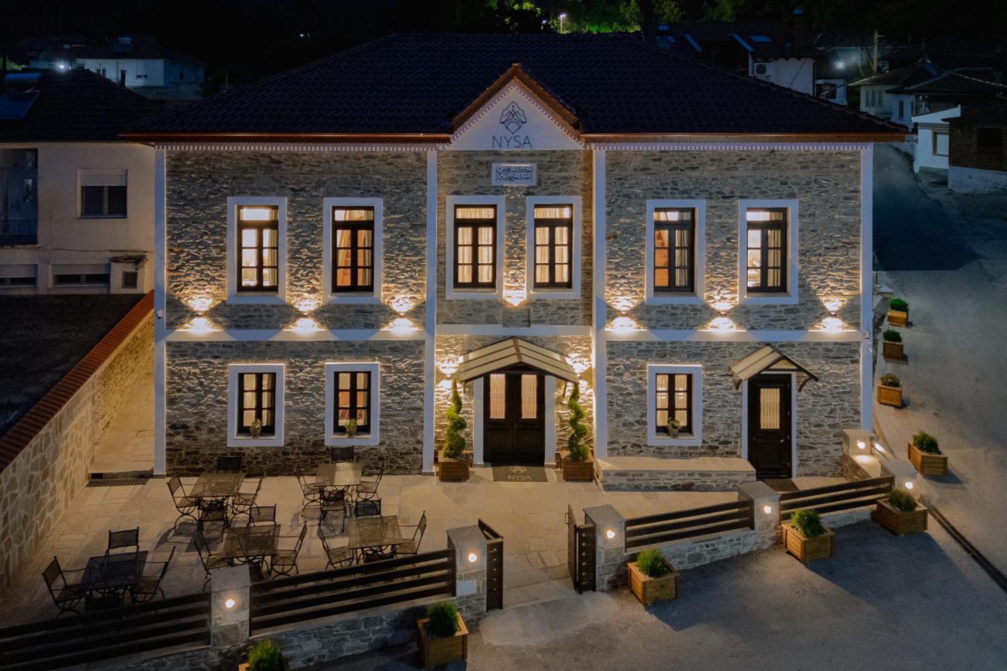 Νysa Hotel Mousthéni Exterior foto