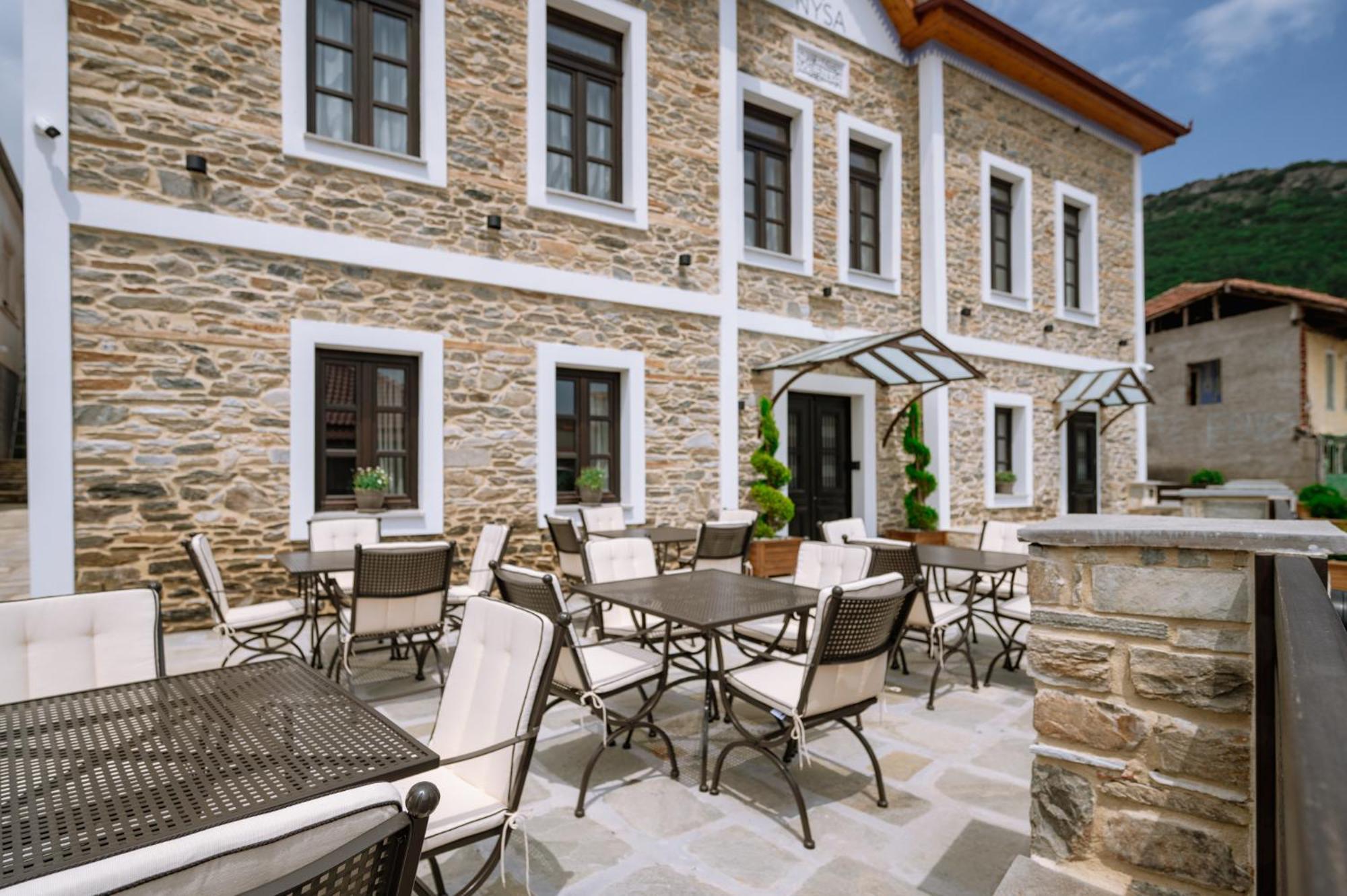 Νysa Hotel Mousthéni Exterior foto